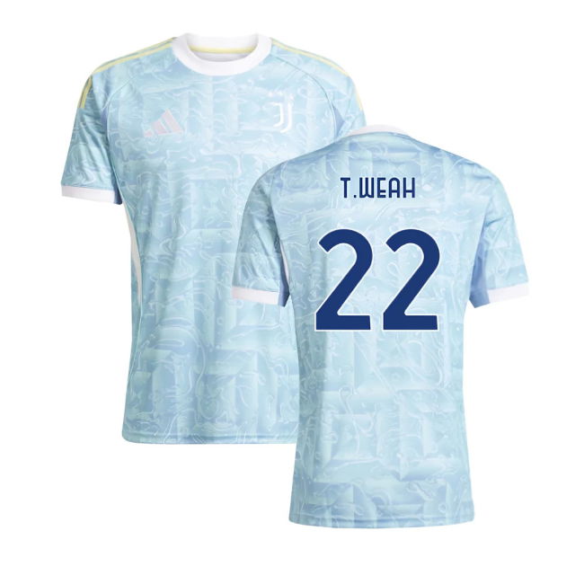 2025-2026 Juve Away Shirt (T.Weah 22) Reinforced Seams UV Protection