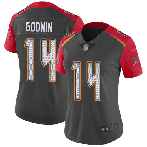 NFL T B Buccaneers Chris Godwin #14 Limited Gray Authentic Jersey