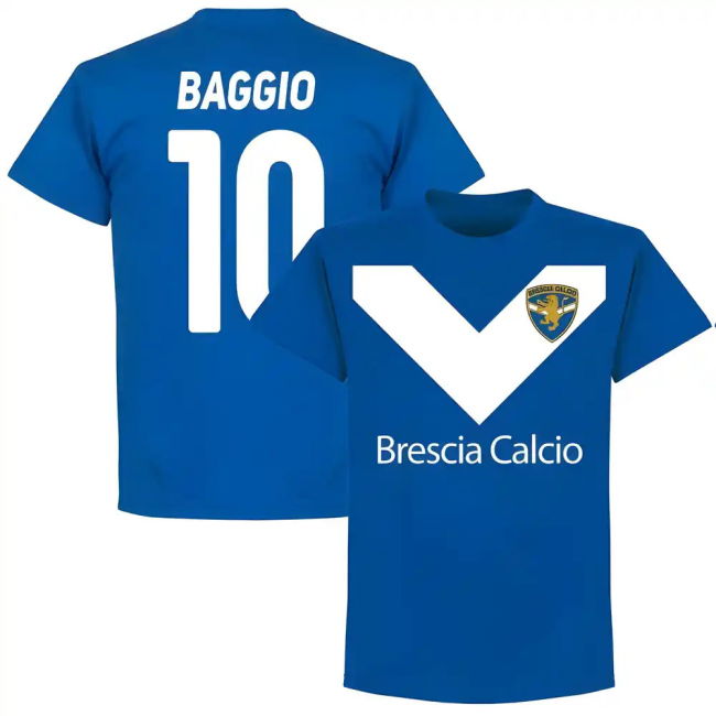 Brescia Roberto Baggio Team - Royal football T-Shirt (Men