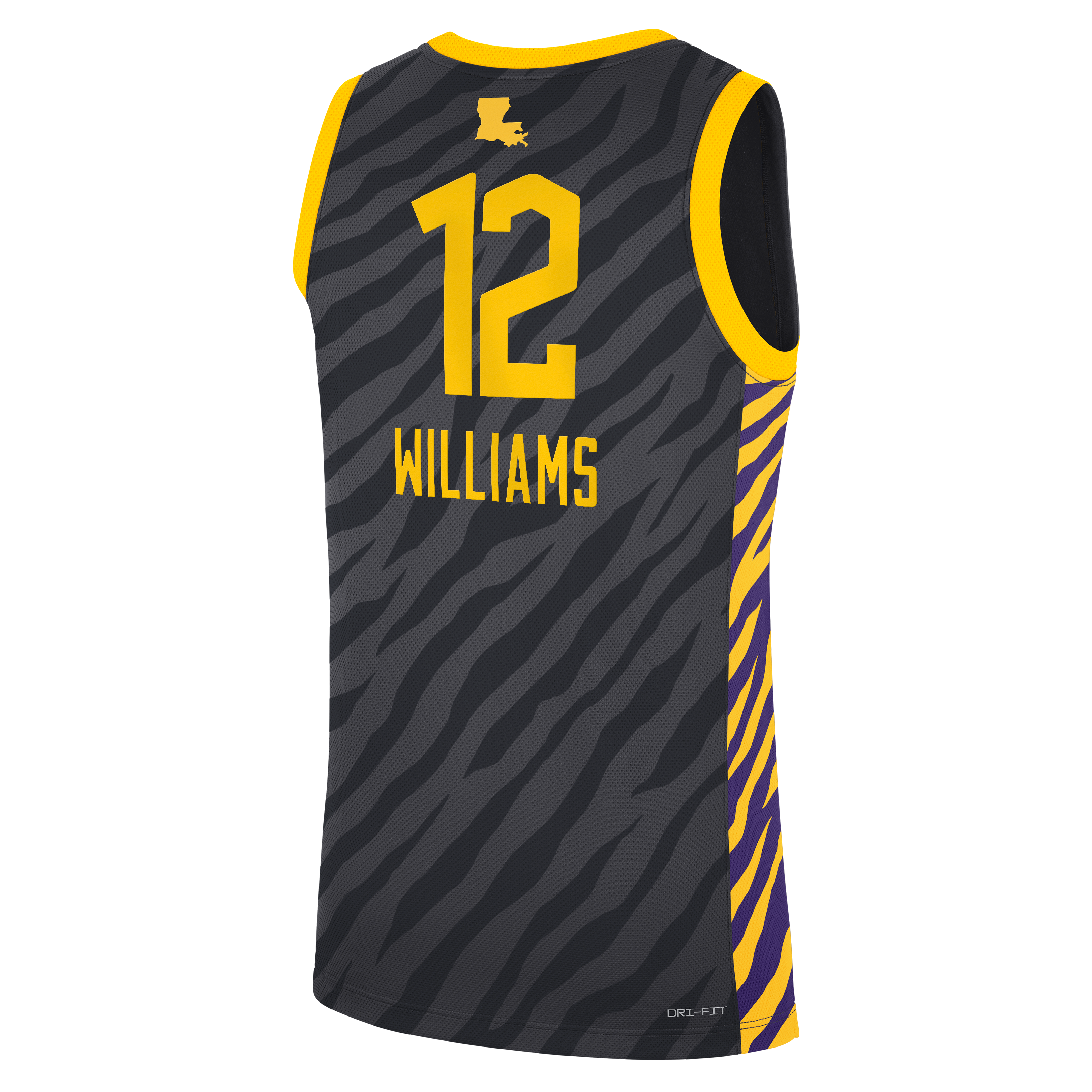 Mikaylah Williams LSU Tigers Nike Unisex Replica Basketball Jersey - Anthracite