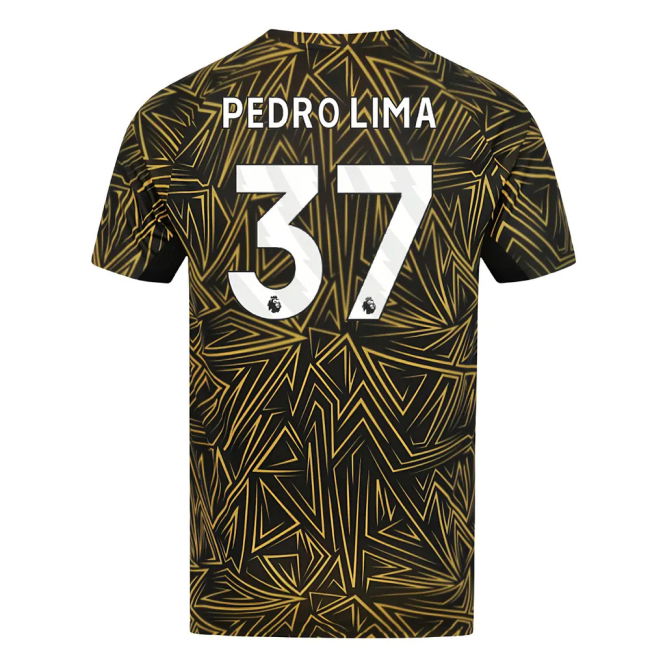 2025-2026 Wolves Home Pre-Match Shirt (Black) (Pedro Lima 37)_599