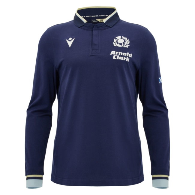 [DDJ] 2026 2027 Scotland Rugby LS Cotton Shirt Home Uniform (Gray 5)