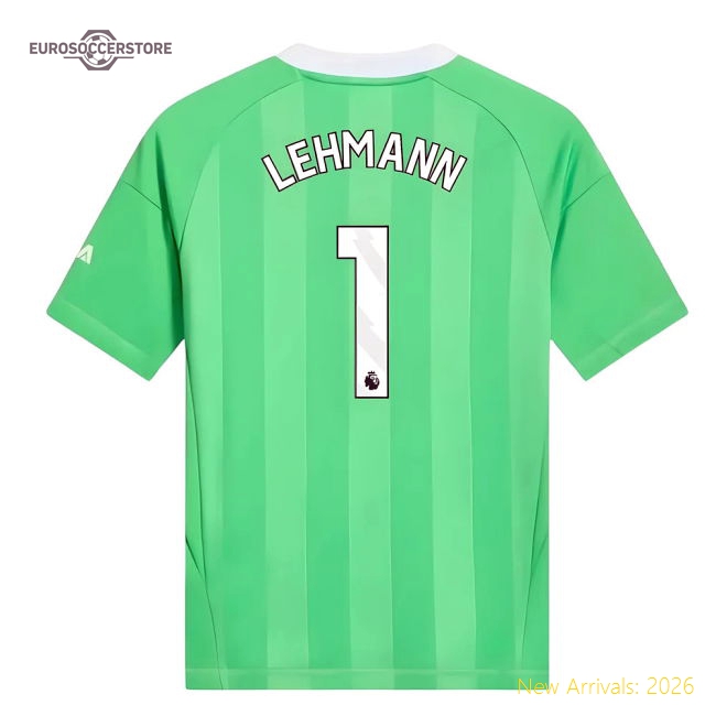 2025-2026 Arsenal Third Goalkeeper Shirt (Green) - Kids (Lehmann 1)