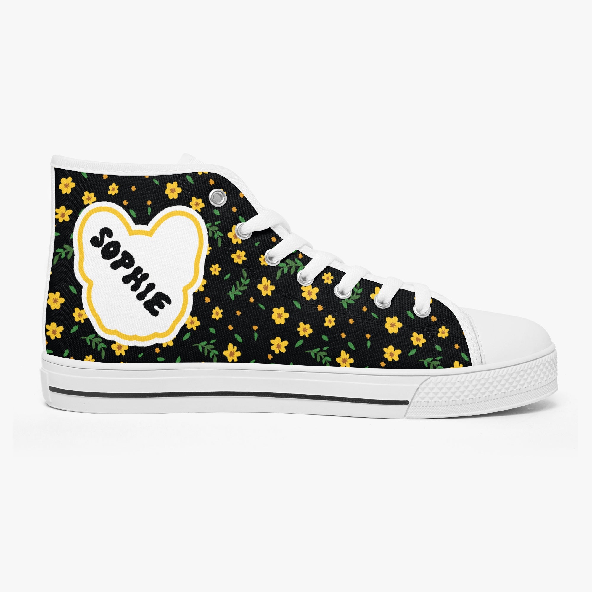 French Bulldog Lover Licorice Personalized Classic High Top Canvas