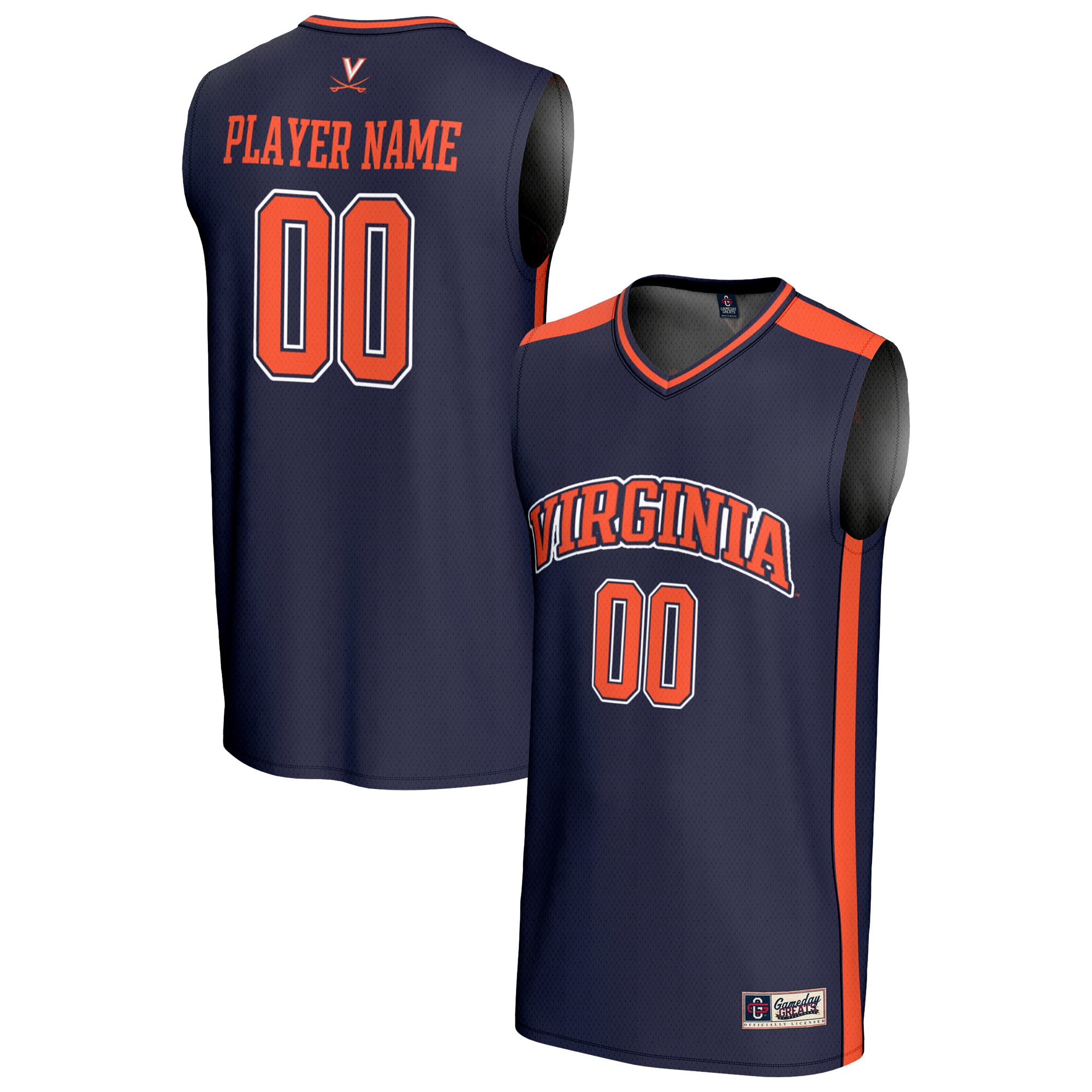 [NJP] Virginia Cavaliers GameDay Greats Youth NIL Pick-A-Player Lightweight Women's Basketball Fashion Jersey - Navy
