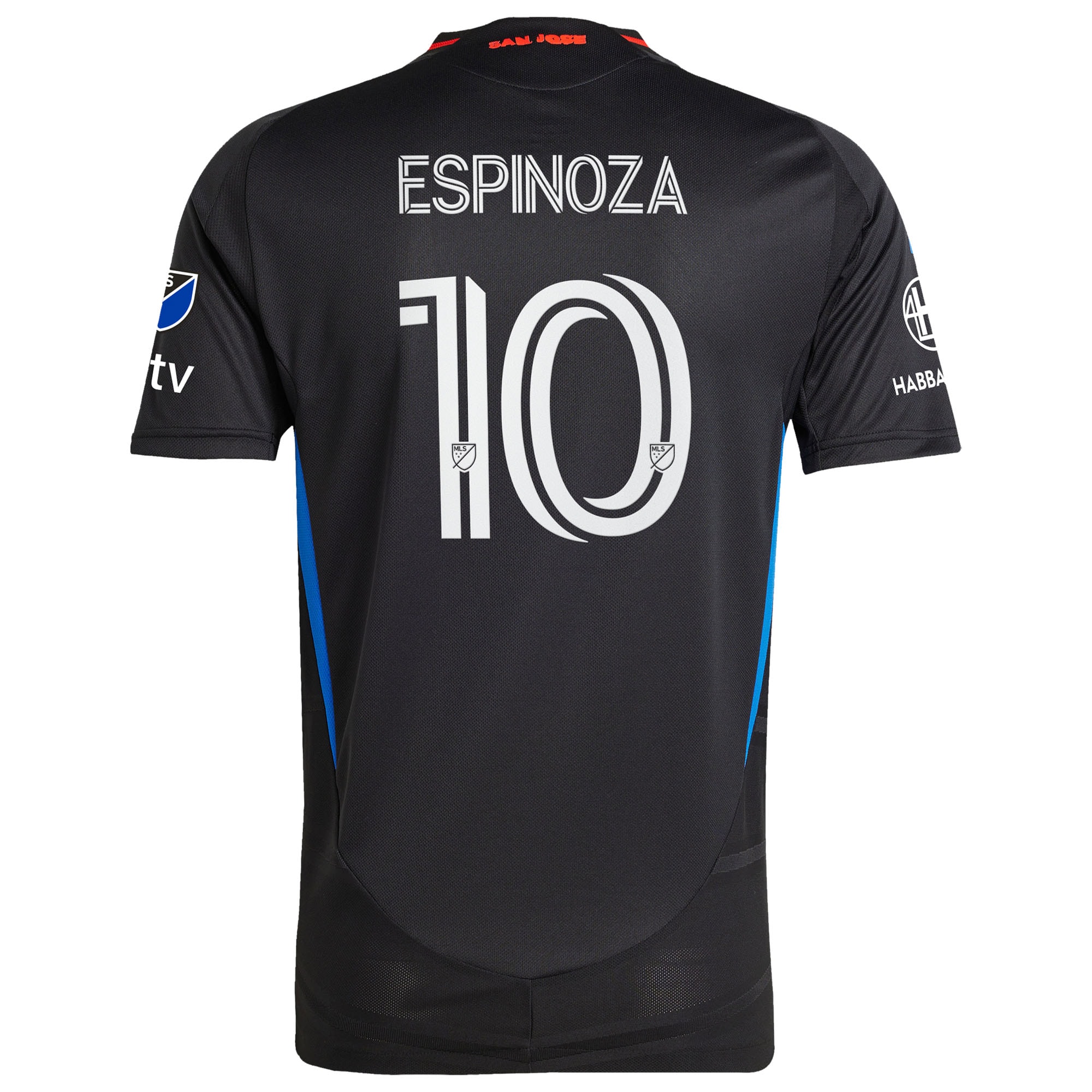 [ESK] Cristian Espinoza San Jose Earthquakes 2025 Headliner Authentic Player Jersey - Black
