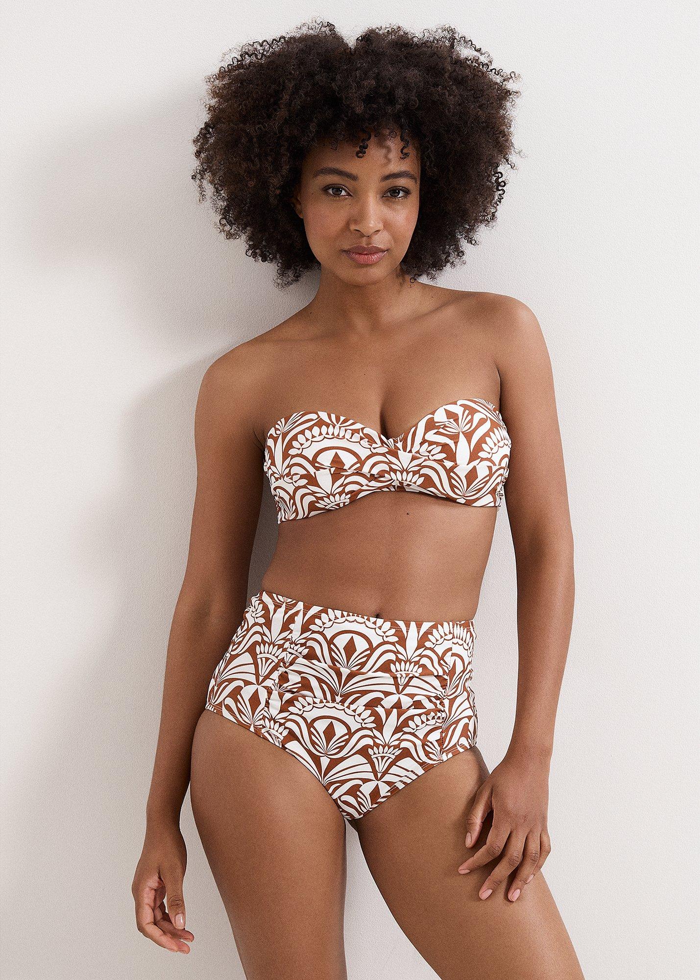 Tile Print Bikini Bottom