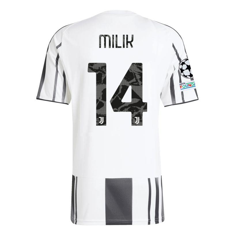 Juventus Milik 2025-2026 UCL Home Jersey – Authentic Shirt