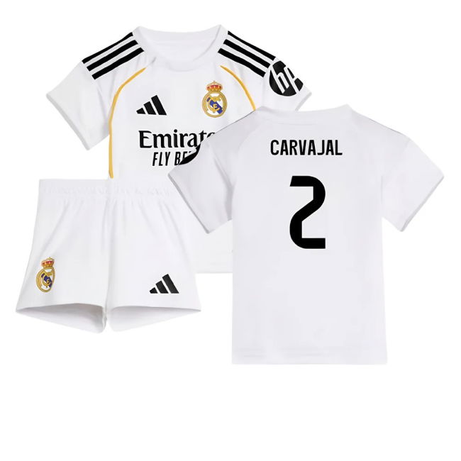 2025-2026 Real Madrid Home Elegant Football Shirt - Baby (Carvajal 2)