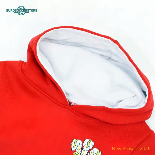 Kids Wales Hoodie - Red/White