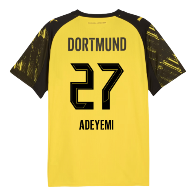 Top-grade 2025-2026 Borussia Dortmund Home Shirt (adeyemi 27)