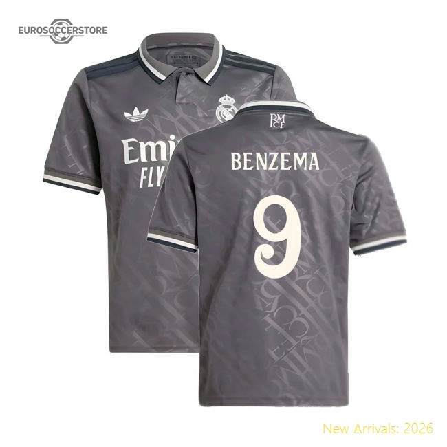 Performance 2024-2025 Real Madrid Third Shirt (Kids) (Benzema 9)