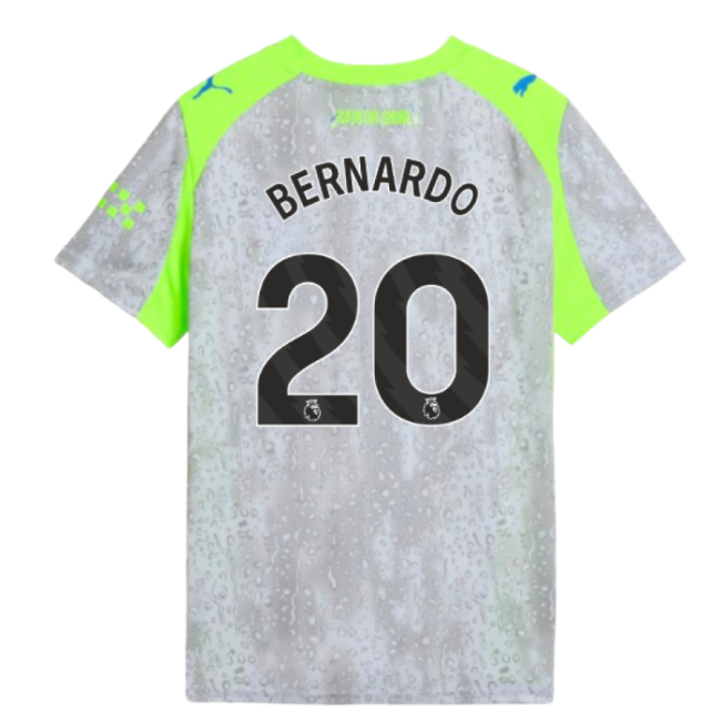 Official 2025-2026 Man City Third Shirt (kids) (bernardo 20)