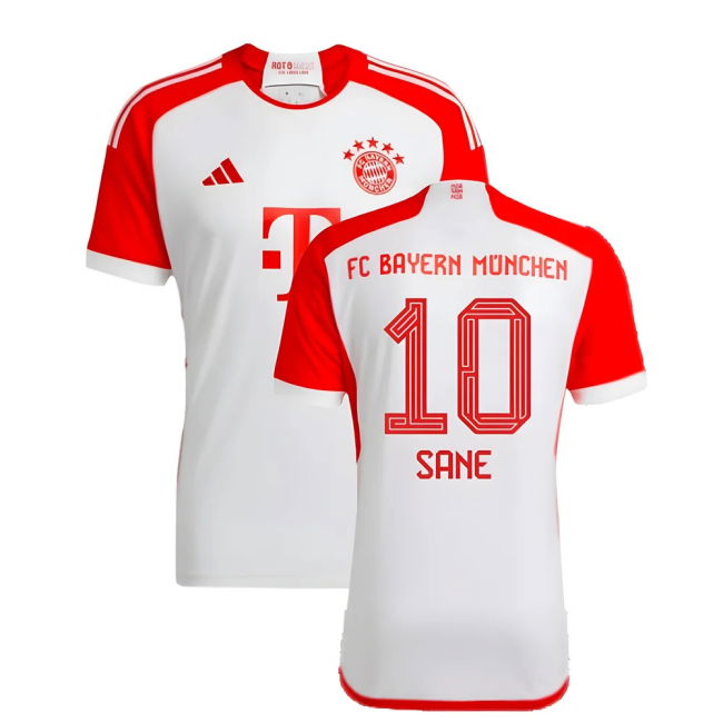 2023-2024 Bayern Home Shirt (Sane 10) Stretch Fabric Antibacterial