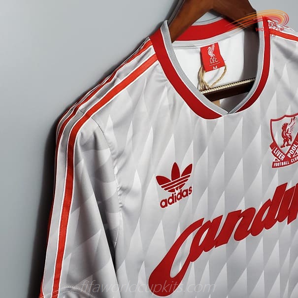 Liverpool 89-91 Away Grey Football Kit