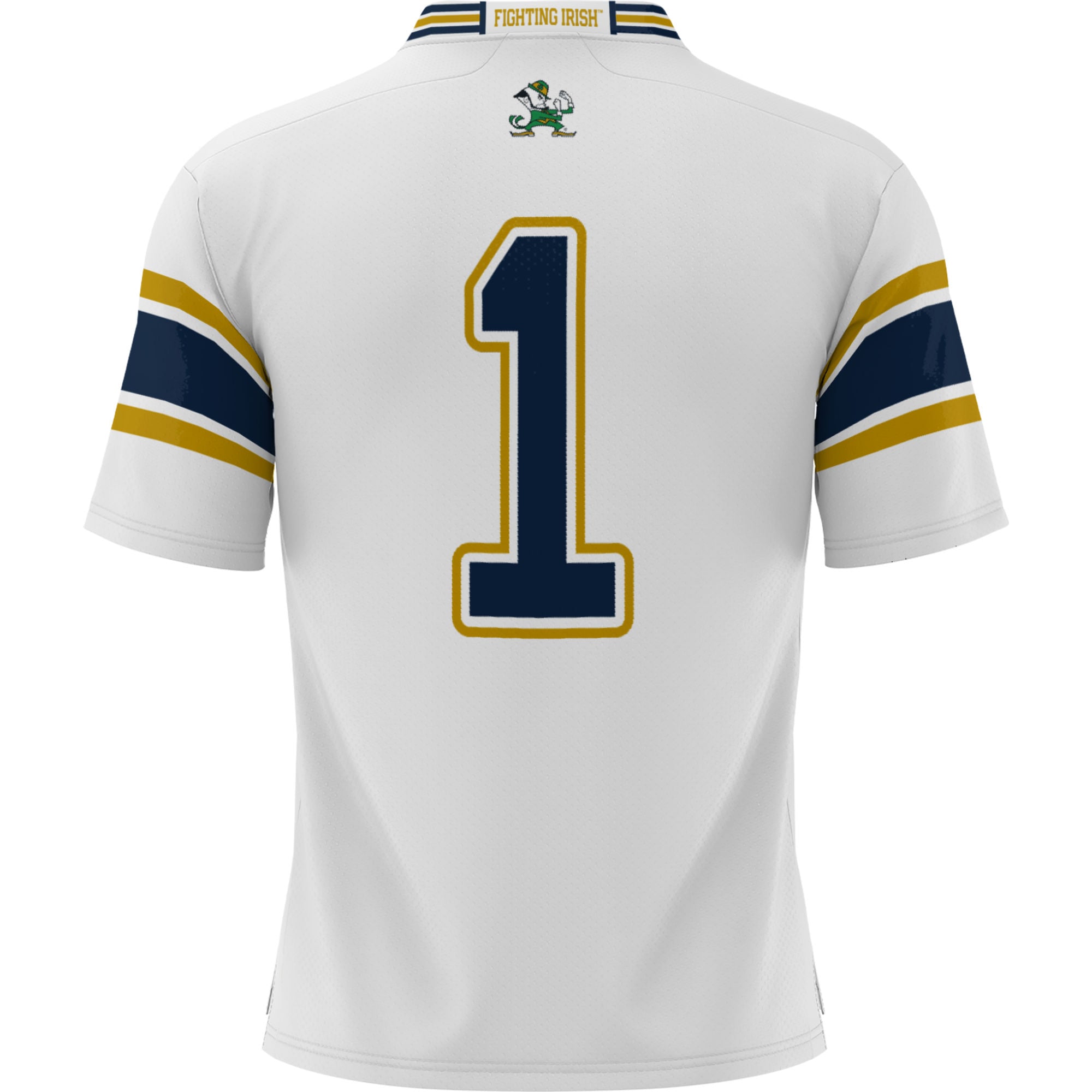 Youth #1 White Notre Dame Fighting Irish Football Jersey