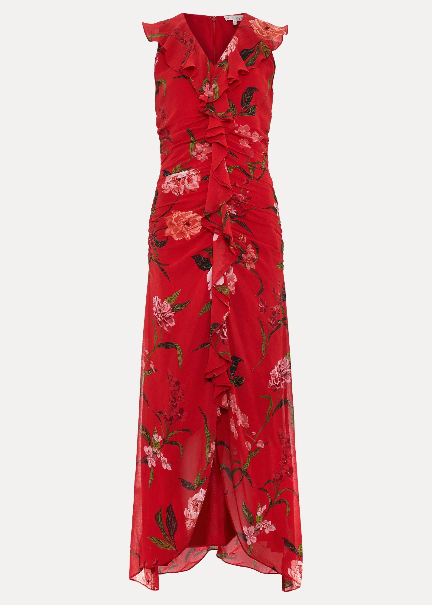 Mae Red Floral Maxi