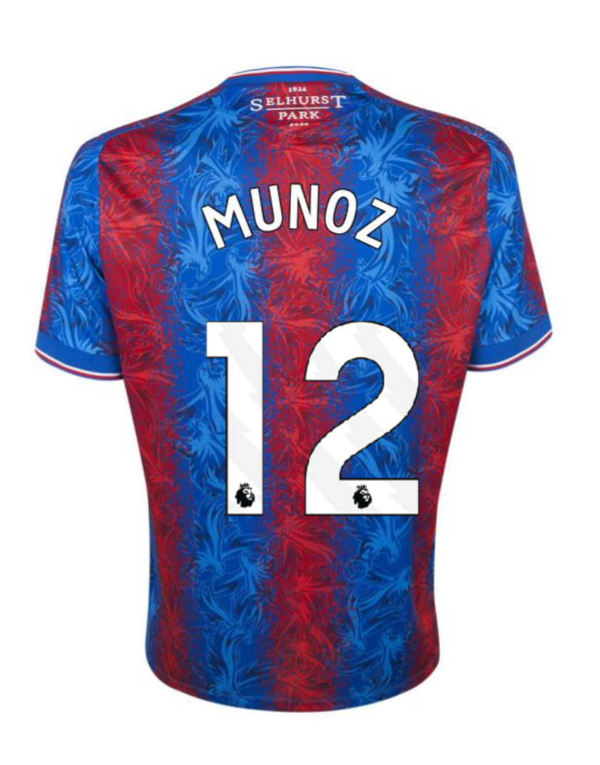 MUNOZ's 12th Jersey for Crystal Palace in the FA Cup Final of the 24-25 Season