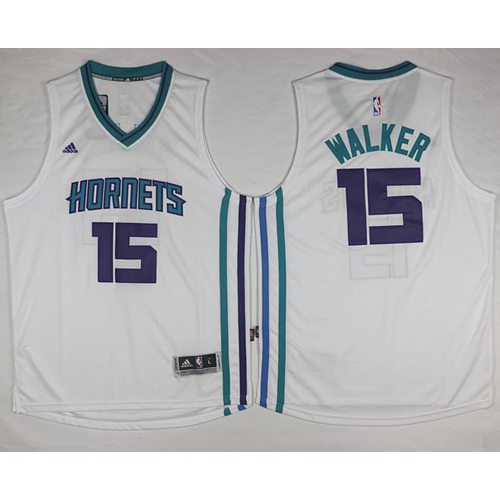 Revolution 30 Charlotte Hornets #15 Kemba Walker White Stitched NBA Jersey Mens
