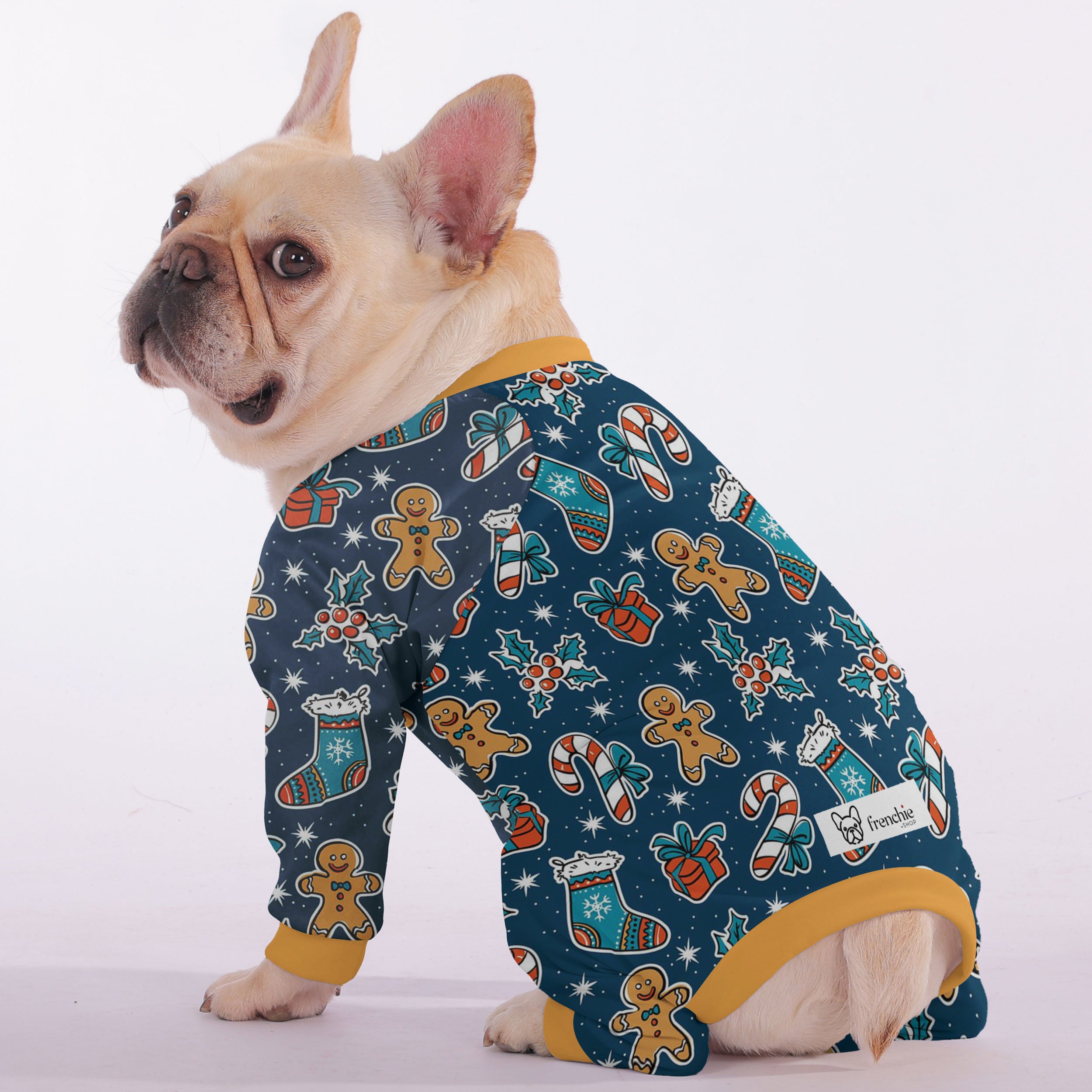 French Bulldog Christmas Frenchie Pajama Practical Pet Supply