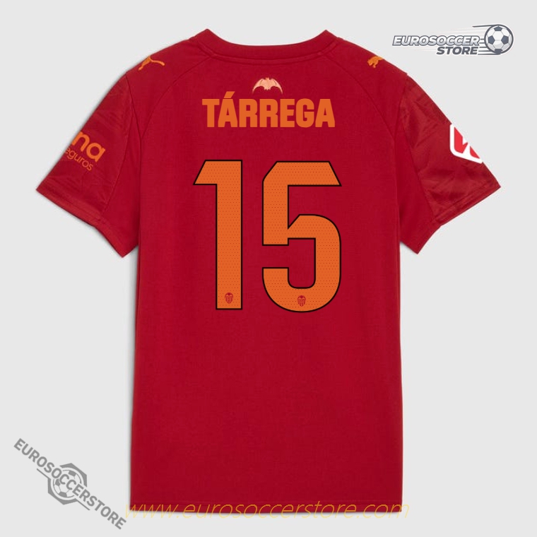 Valencia CF 25-26 Season Away TÁRREGA 15 Football Jersey