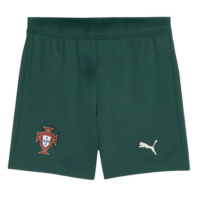 2025-2026 Portugal Home Shorts (Green) - Kids Performance