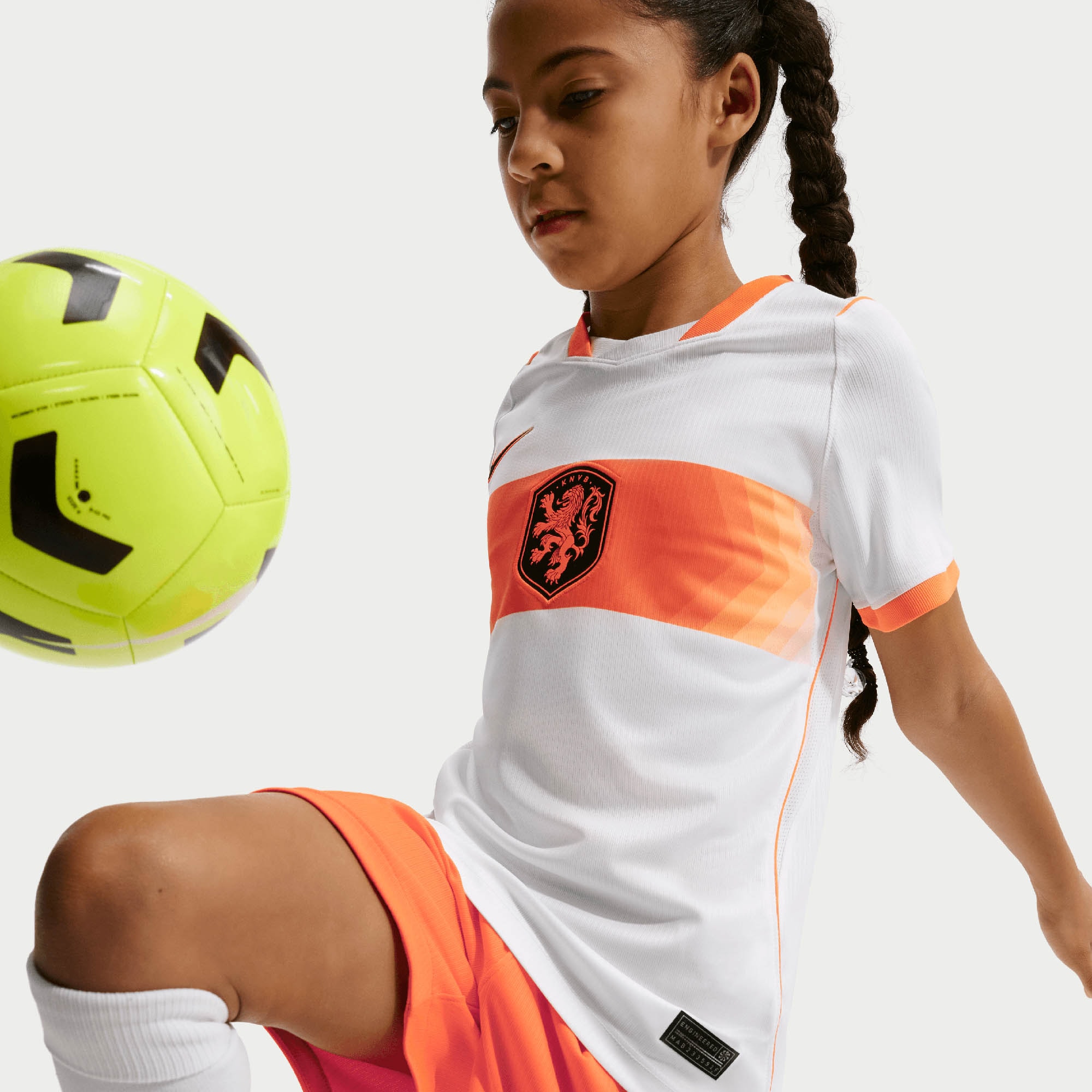 [JED] Netherlands National Team Youth 2026 Away Stadium Replica Jersey - White