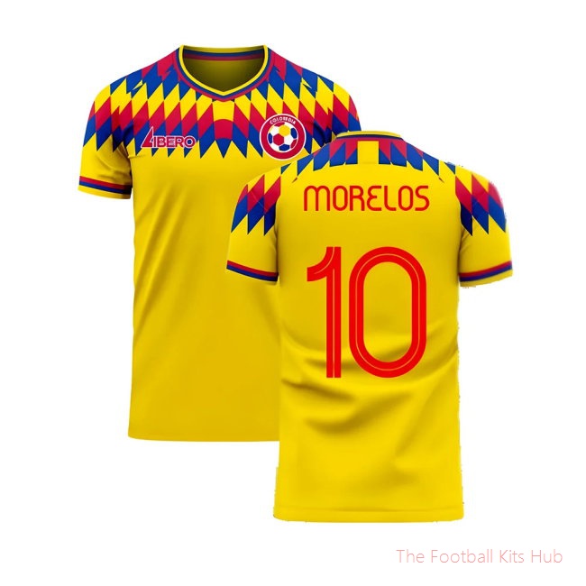 Colombia 2025-2026 Home Concept Football Kit (Libero) (MORELOS 10)