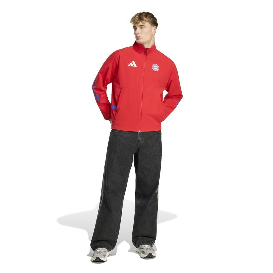 Bayern München Travel Jacket Anthem Red In Multiple Adult Sizes