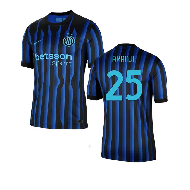 2025-2026 Inter Milan Home Kit (Akanji 25) | Best Value