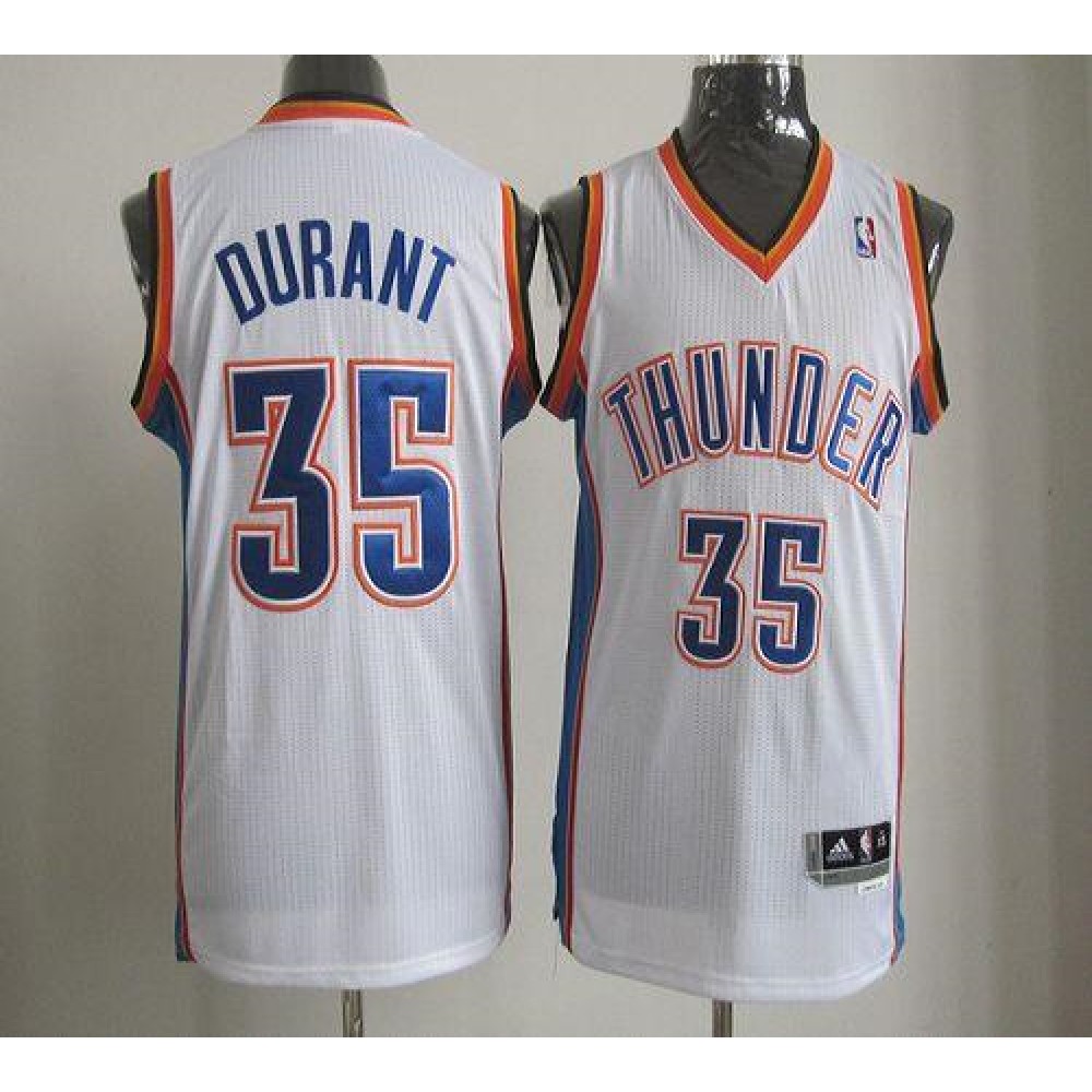 Cost-Effective Men's Thunder #35 Kevin White Basketball Jersey
