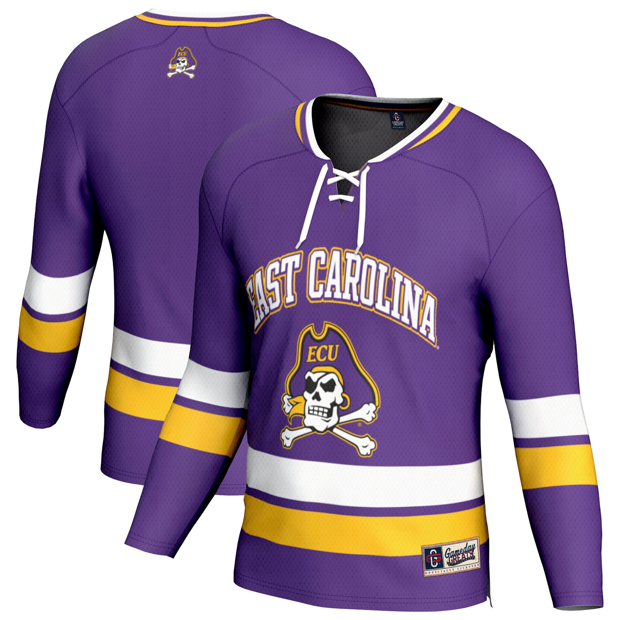 [DDG] ECU Pirates GameDay Greats Unisex Spirit Hockey Jersey - Purple