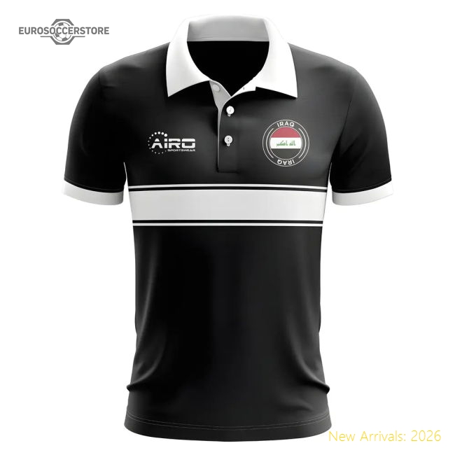 Iraq Concept Stripe Polo Shirt (black) - Excellent Value