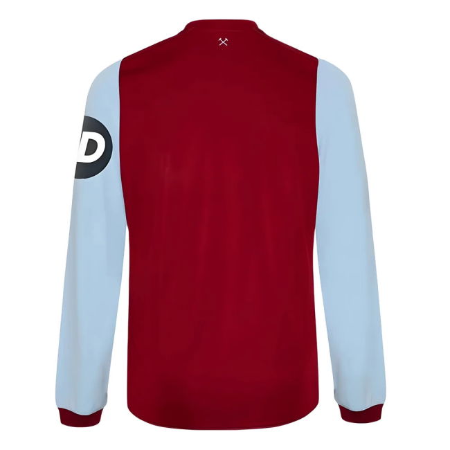 West Ham Long Sleeve official style Home Shirt 2023-2024 (Junior
