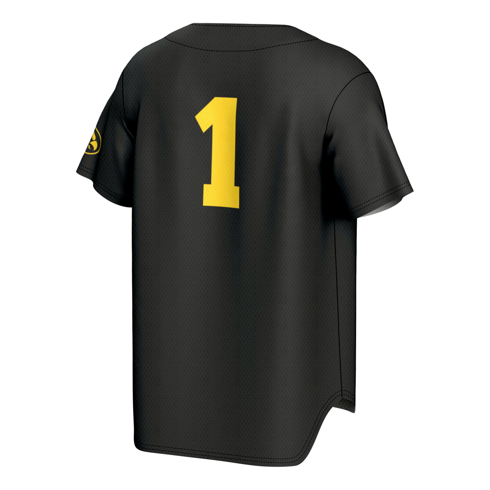 Iowa Hawkeyes GameDay Greats Unisex Lightweight Collegiate Baseball Fashion Jersey - Black