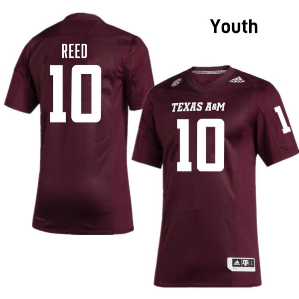 Youth Texas A&M Aggies #10 Marcel Reed Maroon Stitch Jerseys