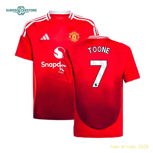 2024-2025 Man Utd Kids Non-toxic Toone Jersey Kids-safe Technology