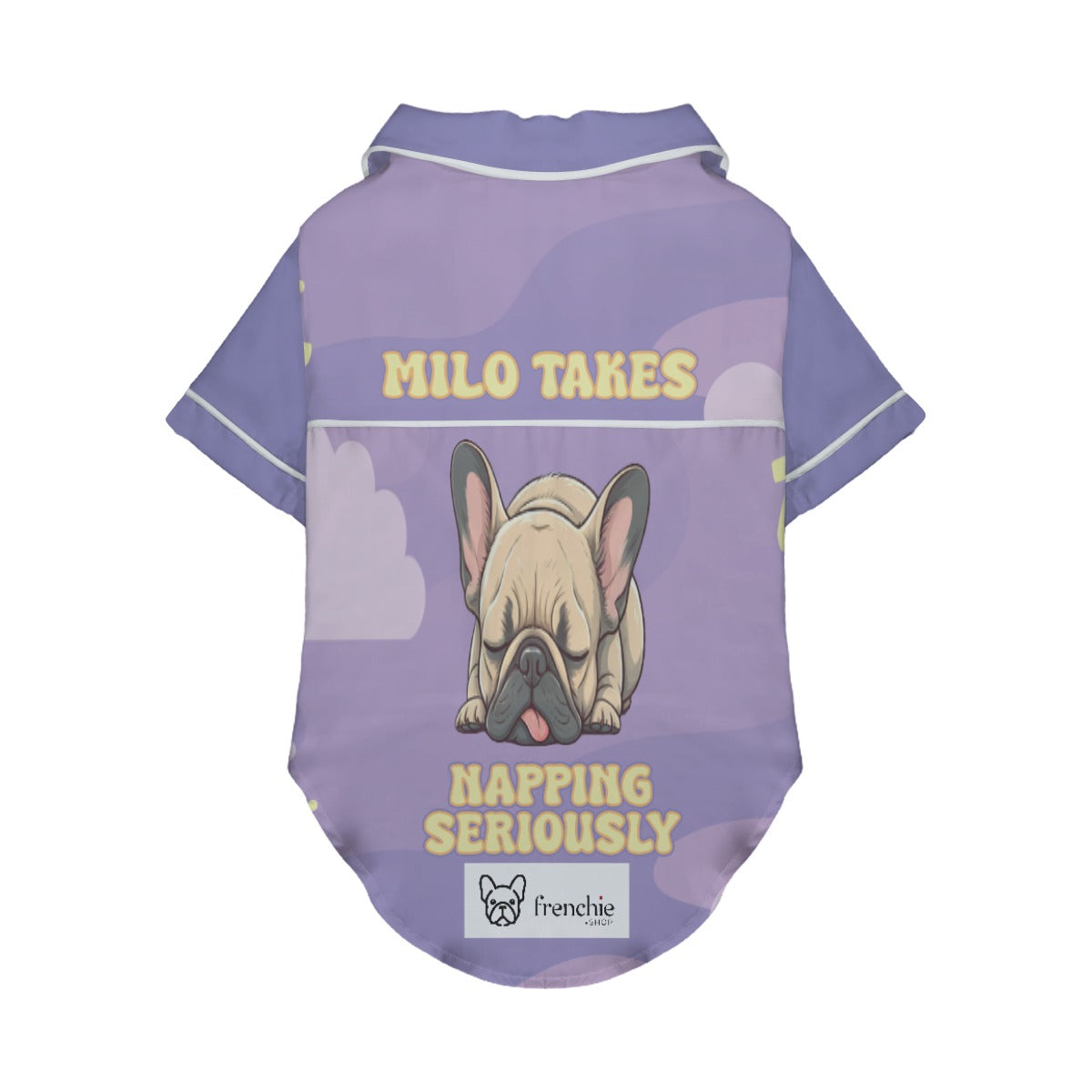 - Durable French Bulldog Pajamas With Your Frenchie's Name Dog Supplies