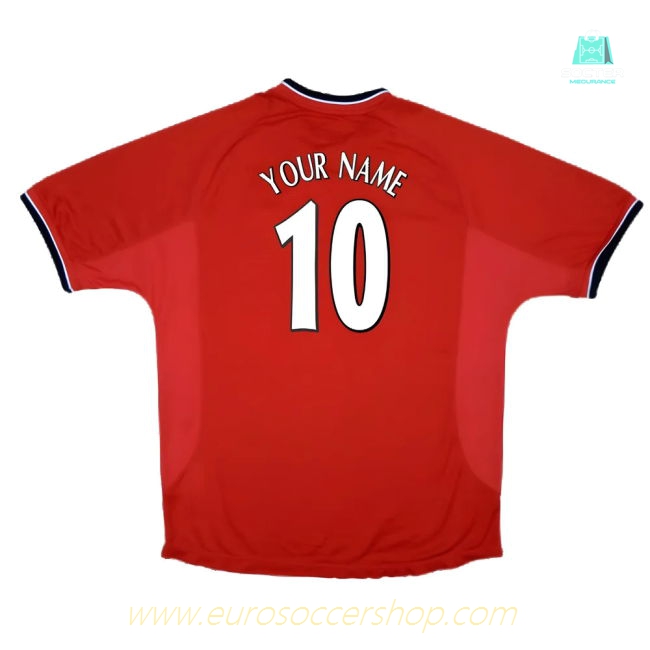 Manchester United 2000-02 Home Shirt ((Excellent) XXL) (Your Name)