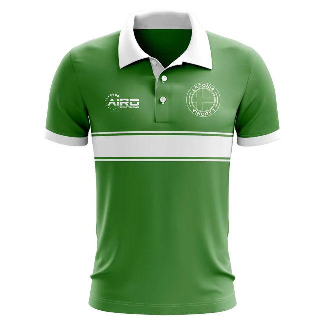 Match Ladonia Concept Stripe Polo Shirt (Green) Team World