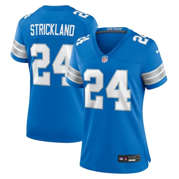 None Loren Strickland Game Jersey - Blue | NFL Player Jersey