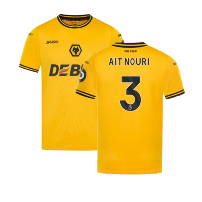 Affordable Famous - 2024-2025 WOL Home EPL Shirt Ait Nouri 3 Adul#854