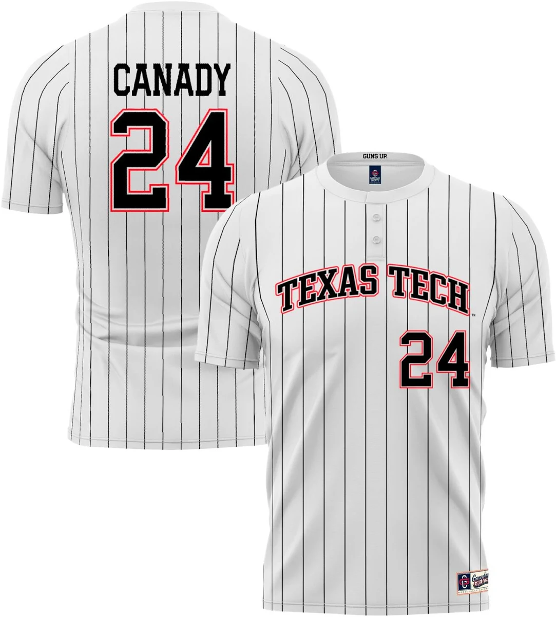 [NJP] NiJaree Canady Texas Tech Red Raiders GameDay Greats Youth Softball Fashion Jersey - White