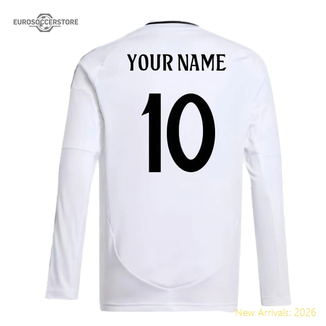 Real Madrid 2024-25 Home Fan Version For Kids Name) Game Day Jersey