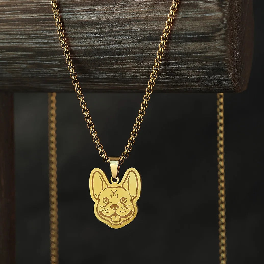 Bulldura French Bulldog Necklace Steel – Durable Dog Lover Pendant