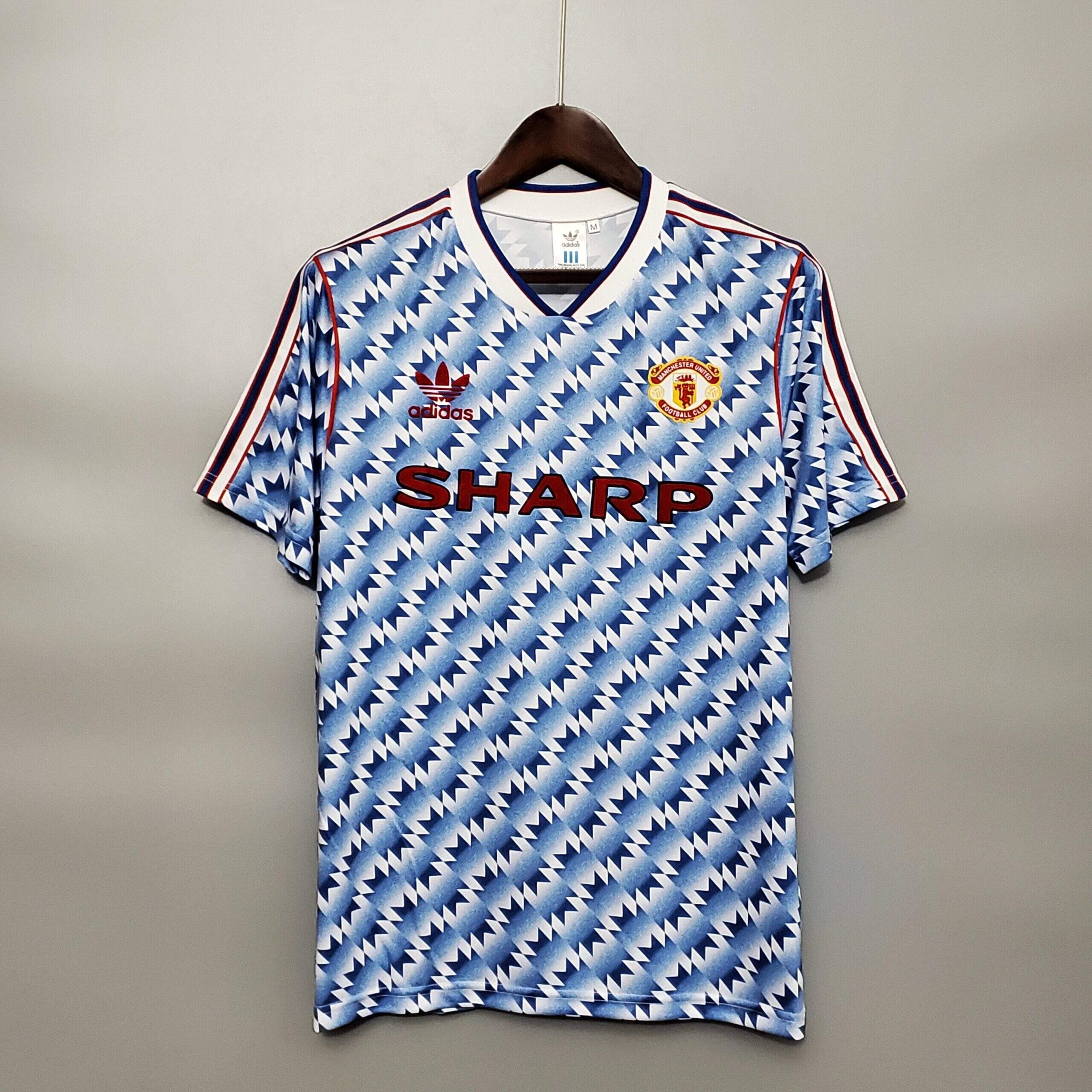 Cheap 1990-1992 Man United Away retro kit