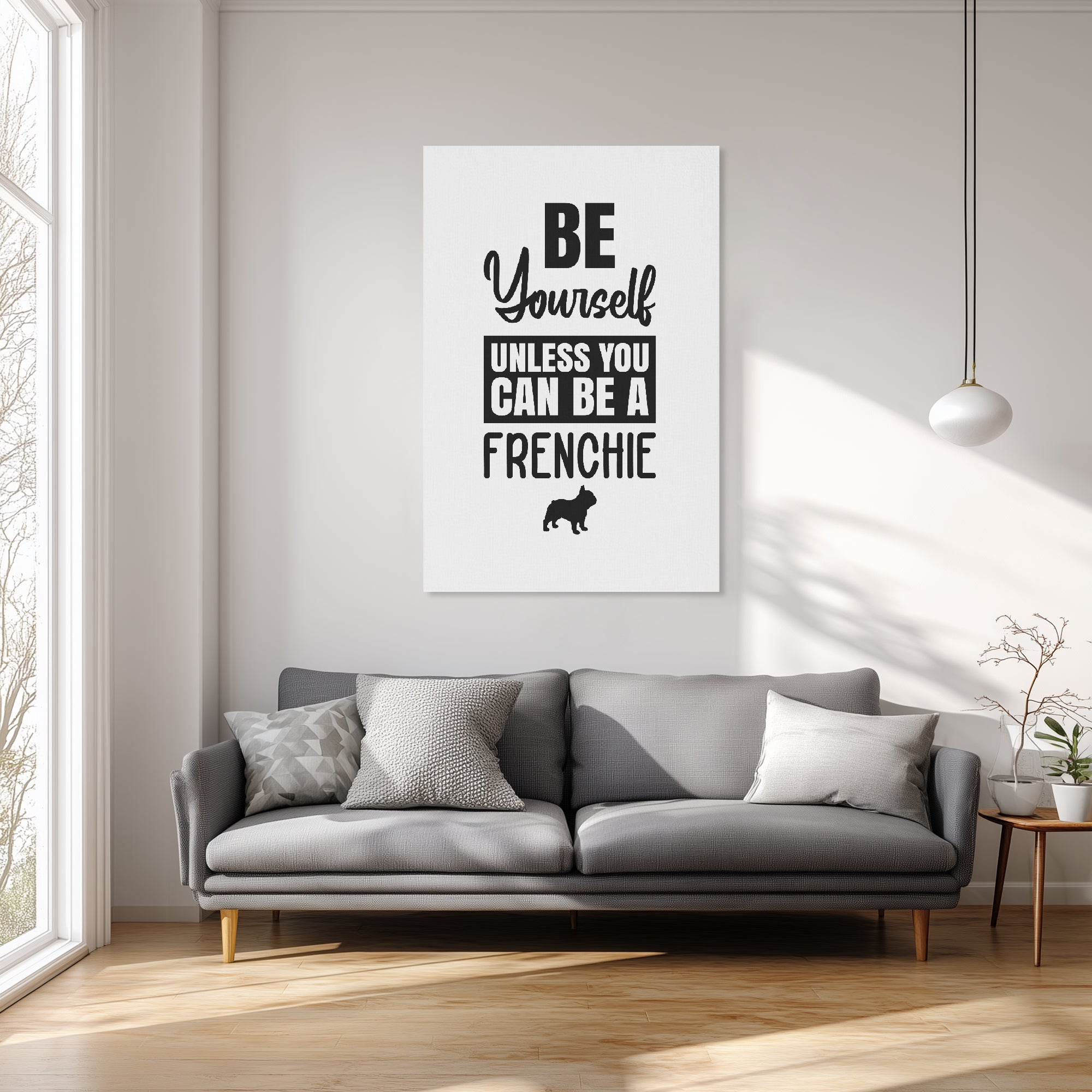 Cozy Be Yourself - Vertical Canvas Painting for Casual Outings