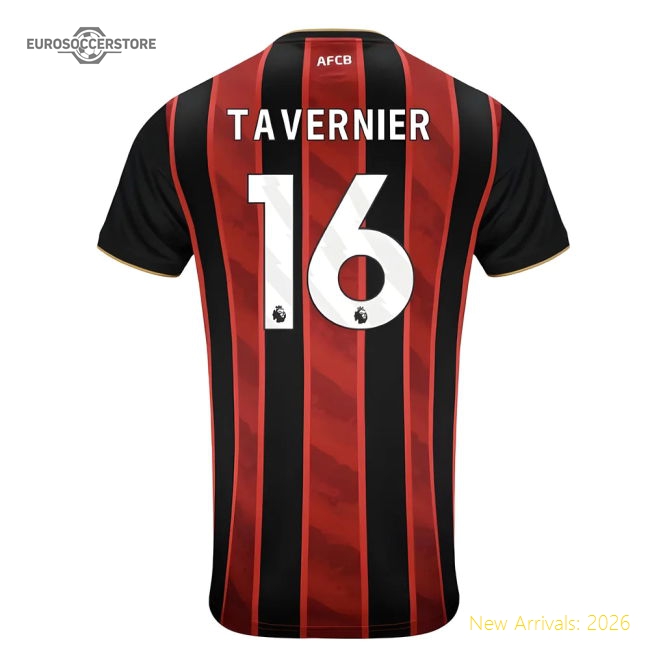 2025-2026 Bournemouth Home Shirt Tavernier 16 Fan Edition