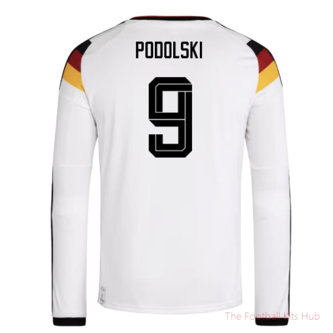 [JED] 2026/27 Germany Long Sleeve Home Shirt (Podolski 9)