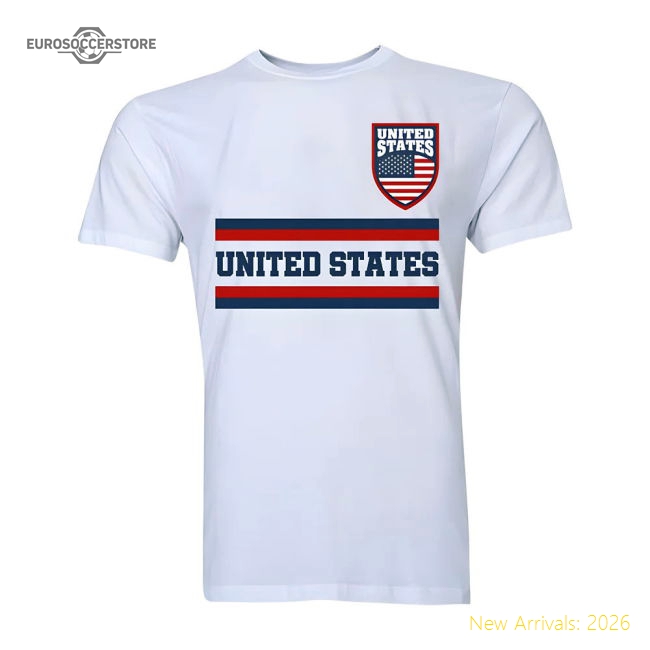 Exceptional United States Core Football Country T-shirt (white)